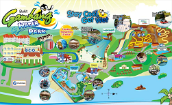 layout dalam Bukit Gambang Theme Park  Boleh plan nak pergi mana dulu, kalau menapak jauh, mau tercabut kepala lutut.